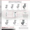 Service Caster 8 Inch V Groove Semi Steel Caster Set with Roller Bearing 4 Brake 2 Swivel Lock SCC-35S820-VGR-SLB-BSL-2-SLB-2 - alternate 7